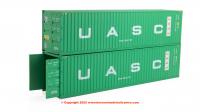 4F-028-225 Dapol 40ft High Cube Container UASC Twin Pack
